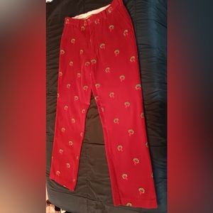 Men’s 36x34 Embroidered Christmas Corduroy Pants